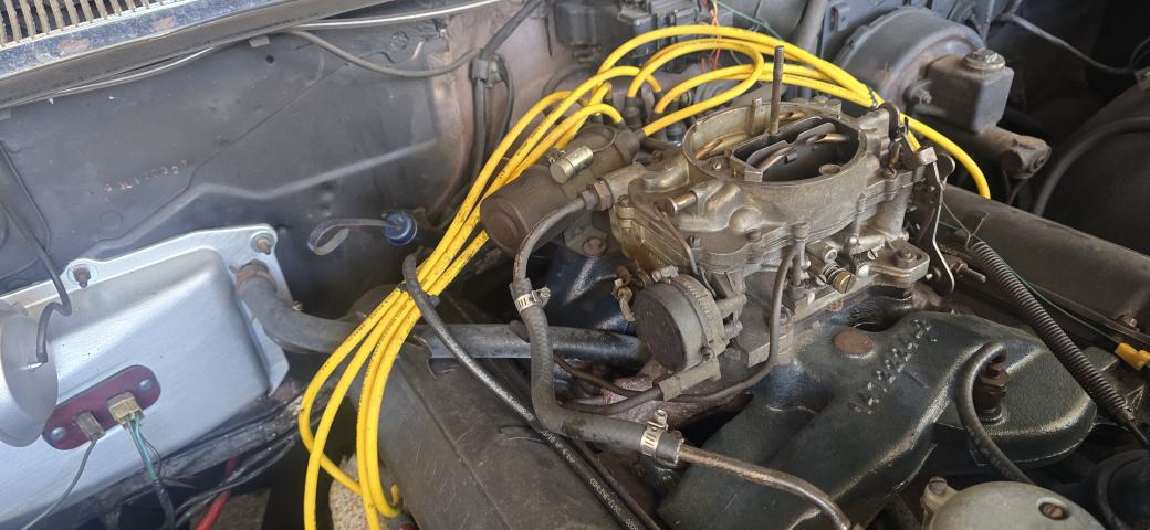 Cadillac Motor Vergaser Zündung Kabel Zündkerzen